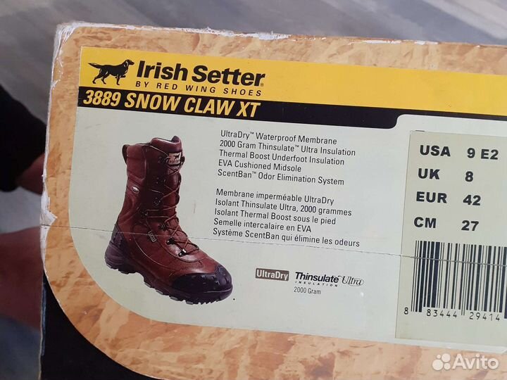 Ботинки охота,рыбалка,42 размер irish setter