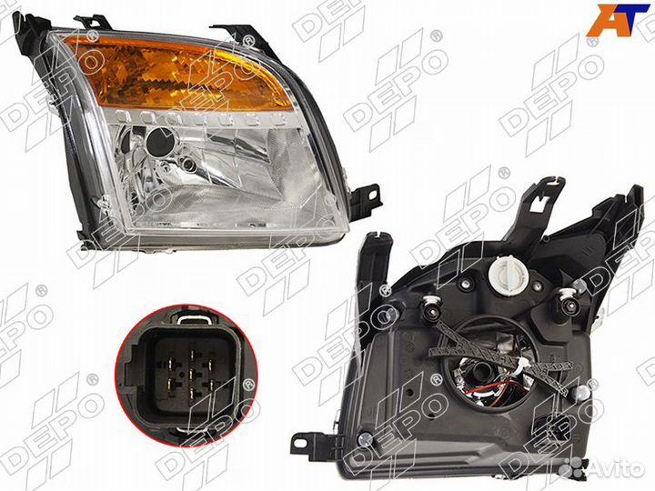 Фара ford fusion 05-12 RH с корректором