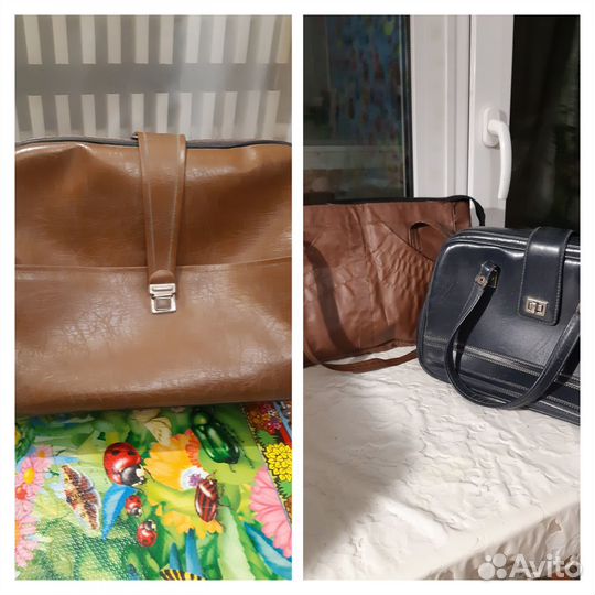 Советский чемодан и сумка (винтаж)