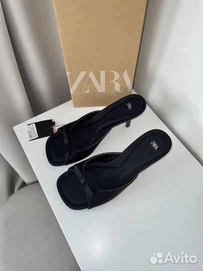 Туфли Zara босоножки с бантиком