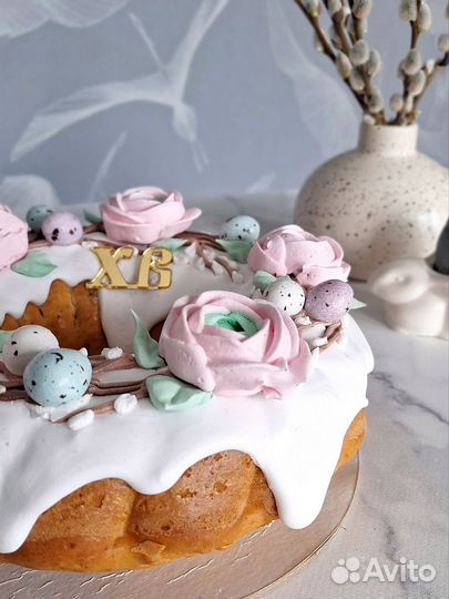Пасхальный кекс Венок бездрожжевой