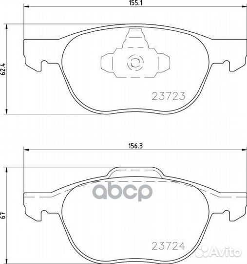 Колодки тормозные дисковые перед (PF-5507)