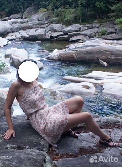 Шифоновый сарафан 44 размер