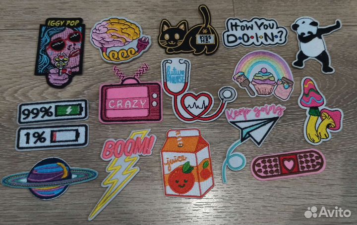 Нашивка патч на одежду рюкзак. Клеевая основа