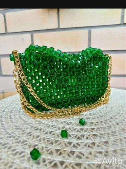 Cумка из акриловых бусин