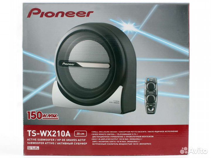 Автосабвуфер активный Pioneer TS-WX210A