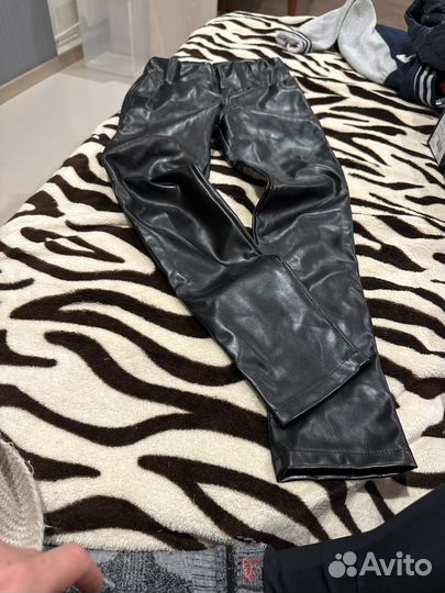 Брюки кожаные