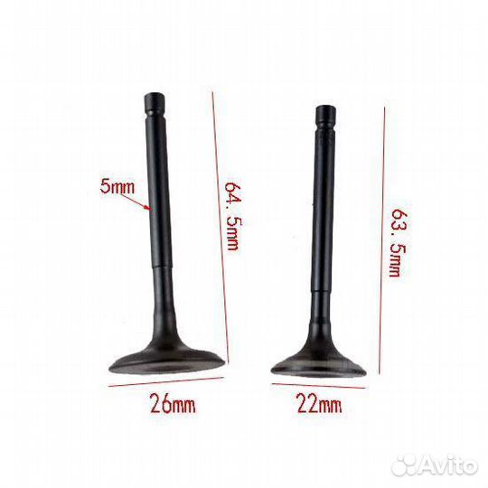 Клапаны Yamaha YBR125