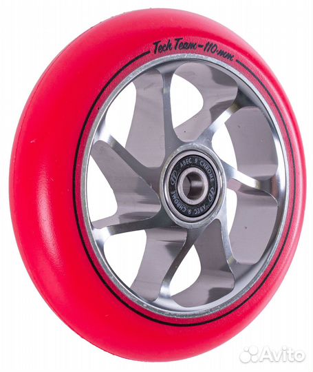 Колесо для самоката X-Treme 110*24мм 7W, red,арт 620044