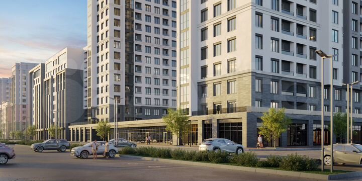 3-к. квартира, 96,8 м², 7/22 эт.