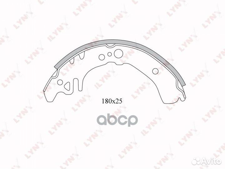 Колодки тормозные BS7509 lynxauto