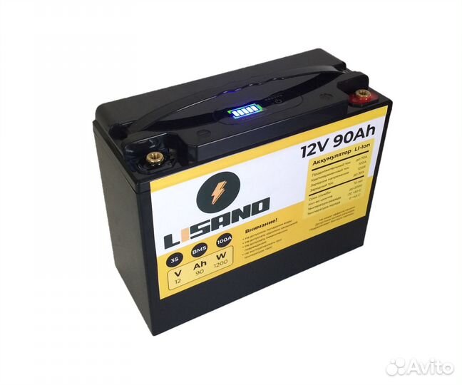 Аккумулятор Li Ion lisano 12V 90Ah