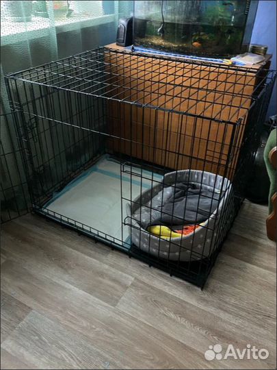 Клетка для собак и кошек усиленная + поддон