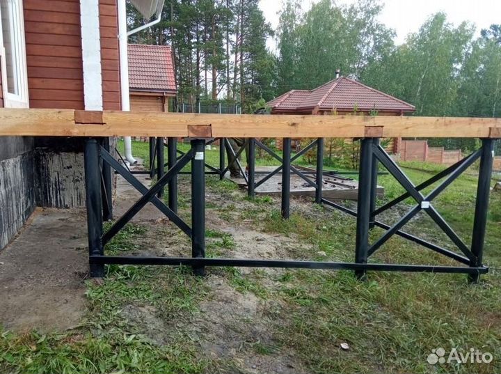 Свайно винтовой фундамент под ключ