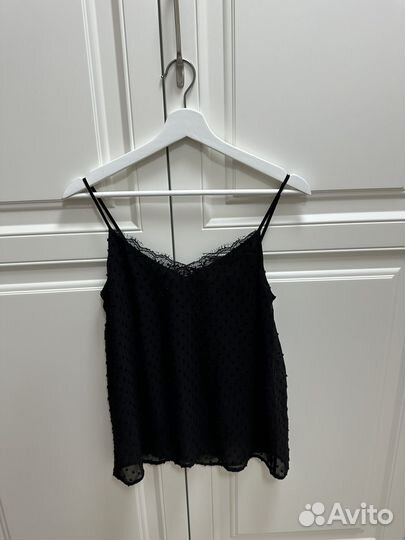 Топ блуза massimo dutti в бельевом стиле XS