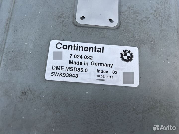 Мозги двигателя N63 MSD85 BMW F01 F02 F10 F07 F06