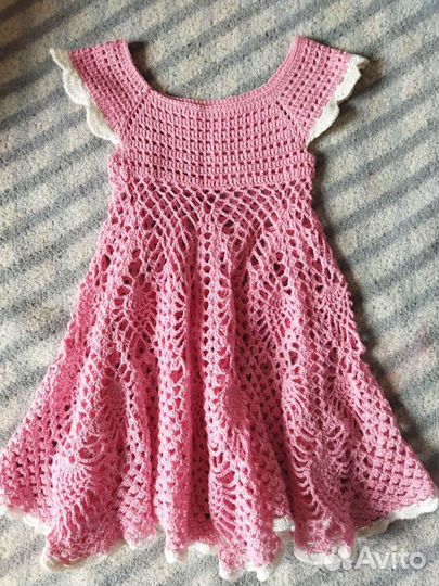 Платье вязаное крючком 86