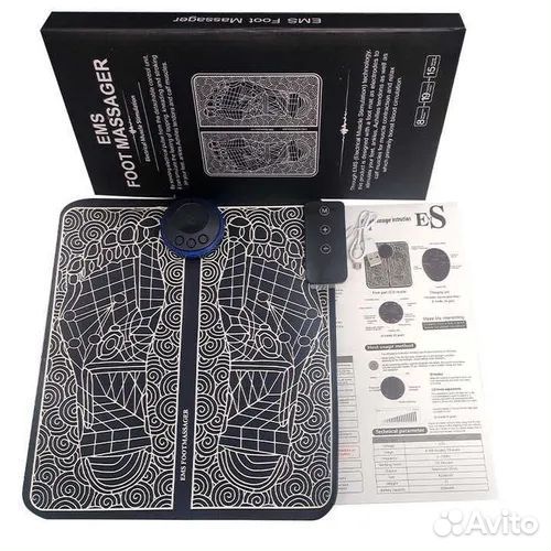 Коврик массажный электрический для ног массажер