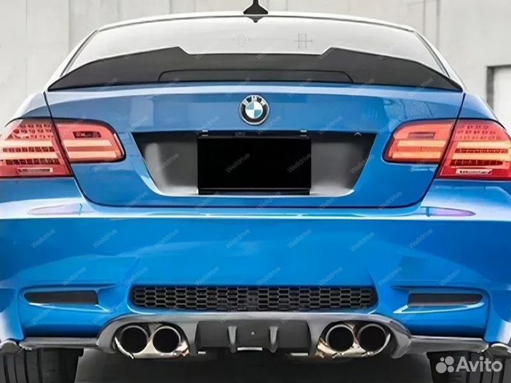 Спойлер BMW 3 E92 PSM стиль черный
