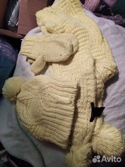 Шапка, шарф, рукавицы