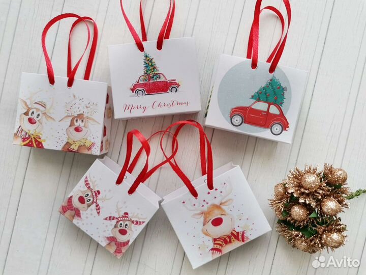 Мини пакетики для кукол и игрушек Новый год