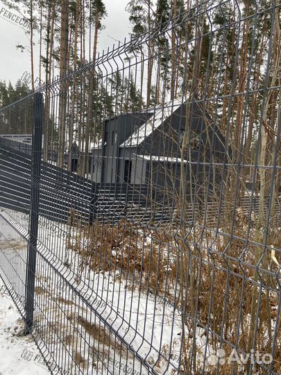 Забор из сетки 3D Гиттер 3 мм