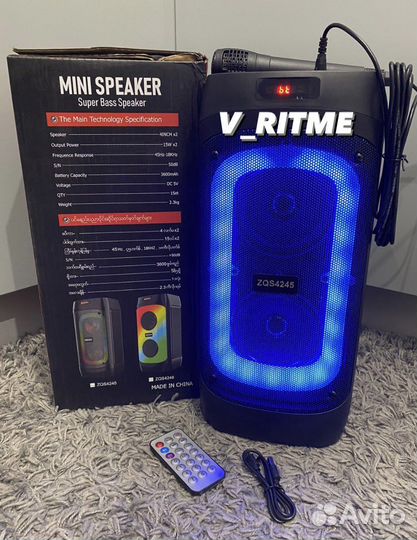 Колонка блютуз zqs - 4246/4245