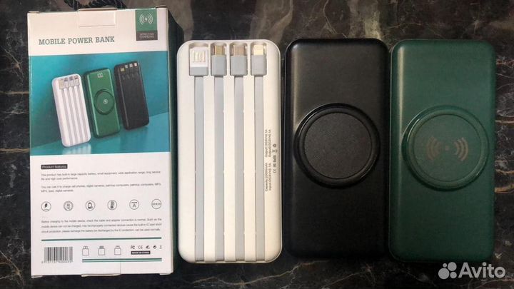 Powerbank 20000 беспроводная зарядка