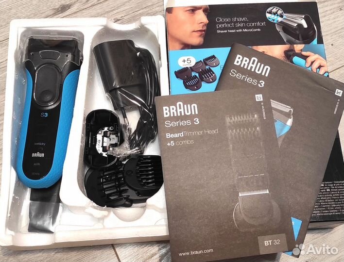 Электрическая бритва, триммер Braun 3010BT Wet&Dry