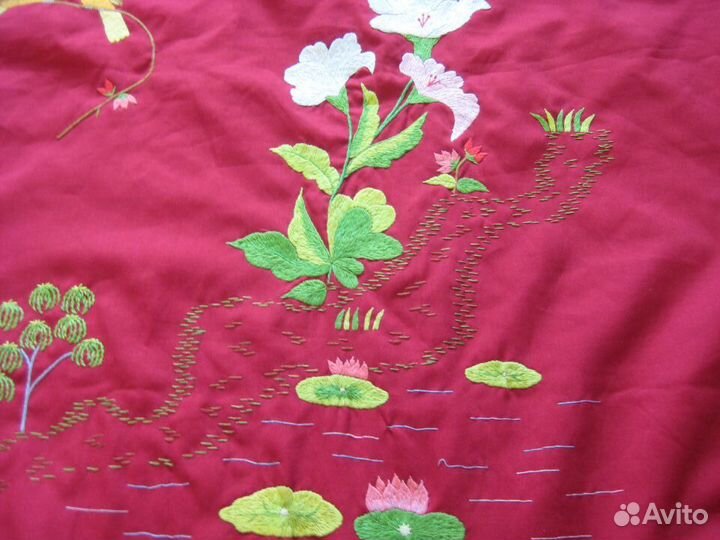 Покрывало Китай шелк времен СССР