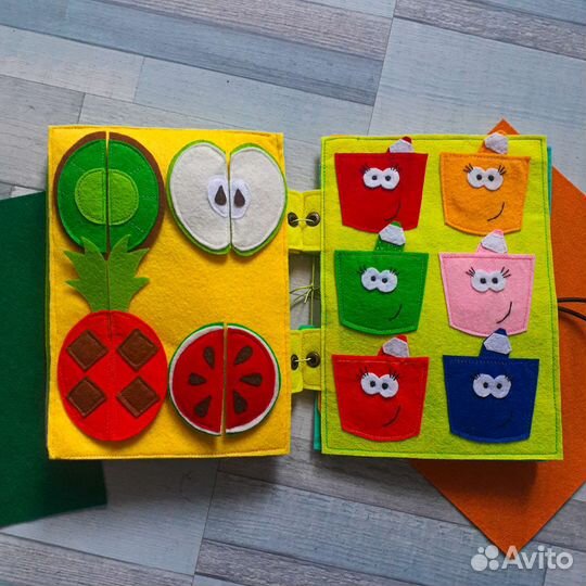 Развивающие книжки из фетра