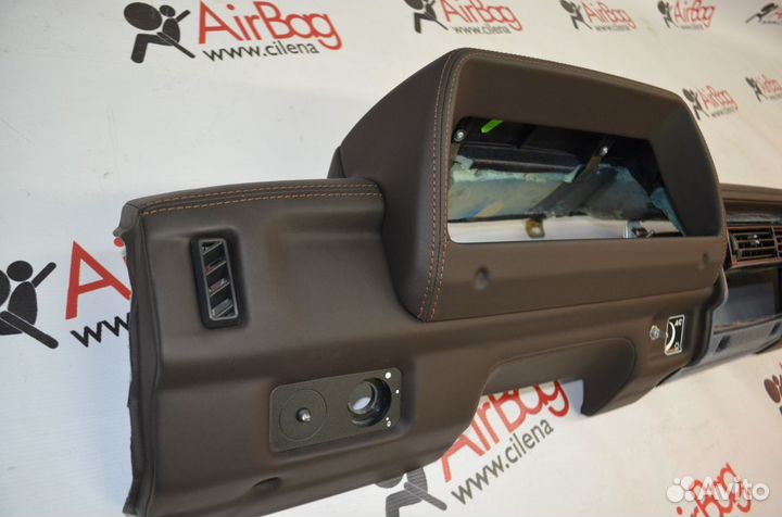 Торпедо ваз 21213 (Нива коричневая) кожа