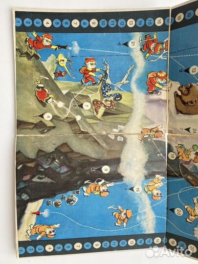 Игра ходилка настольная Альпинисты 70е СССР винтаж