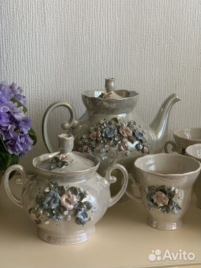 Сервиз чайный с лепниной