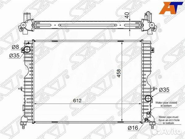 Радиатор Land Rover Discovery 98-04 SG-LR0001-9