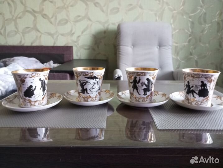 Чайный бокал лфз с блюдцем