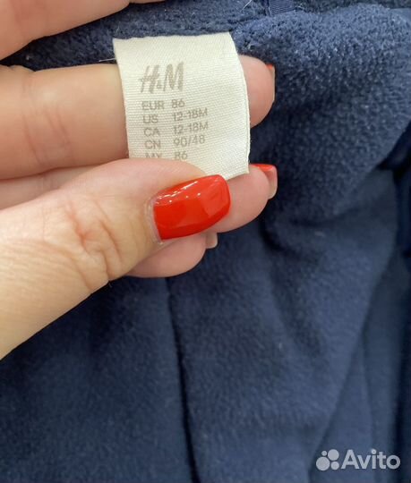 Комбинезон зимний h&m 86+6, 1,5-2 года