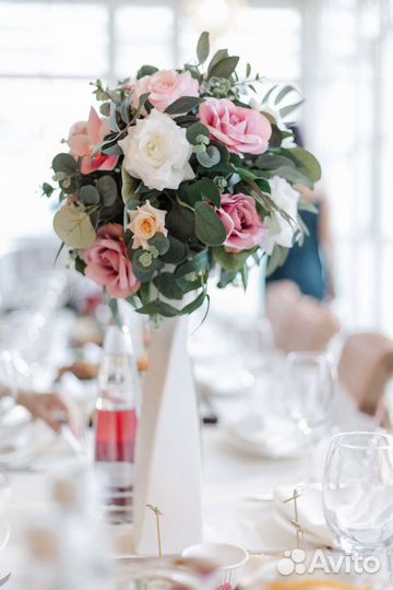 3 композиции из искусственных цветов букет свадьба