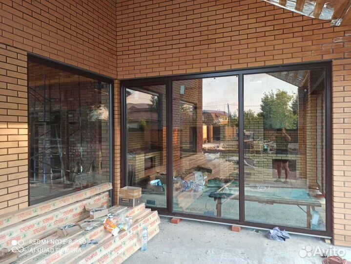 Портал раздвижной, пластиковые окна