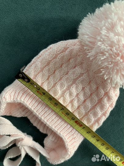 Шапка для девочки (новорожденной)
