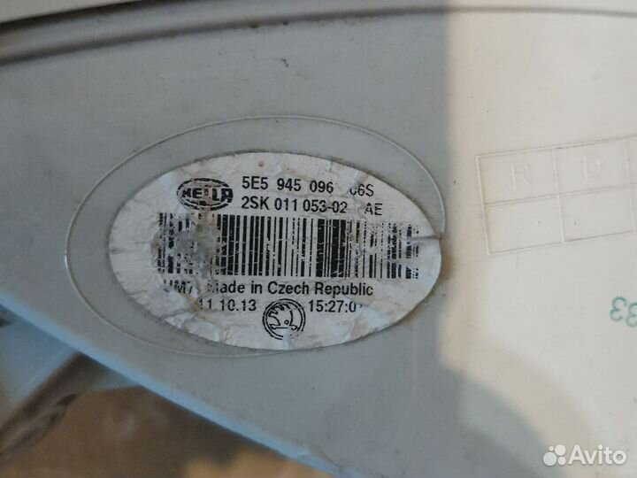 Задняя правая фара на Шкоду Октавия а 7