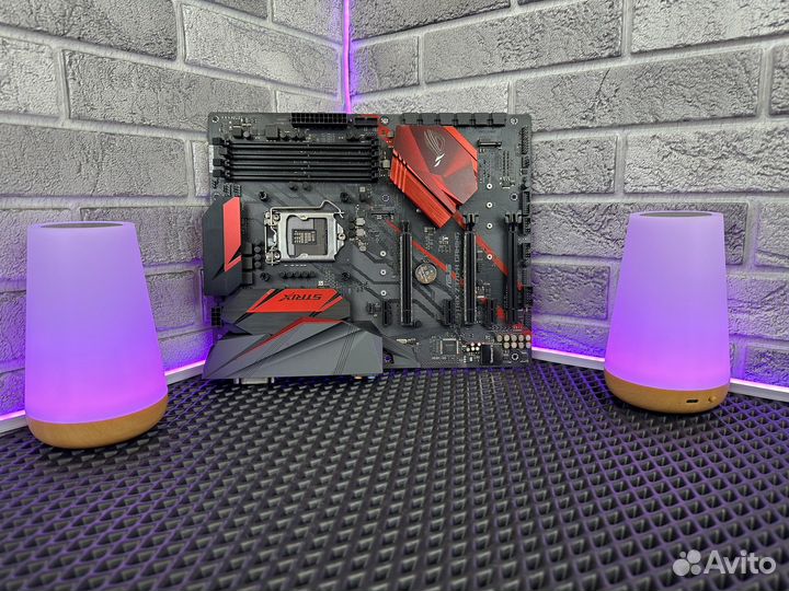 Материнская плата asus rog strix z370-h