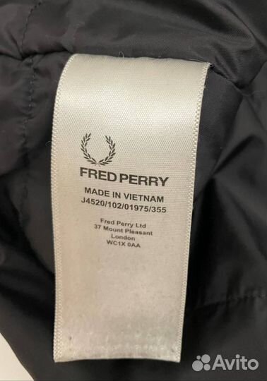 Куртка fred perry