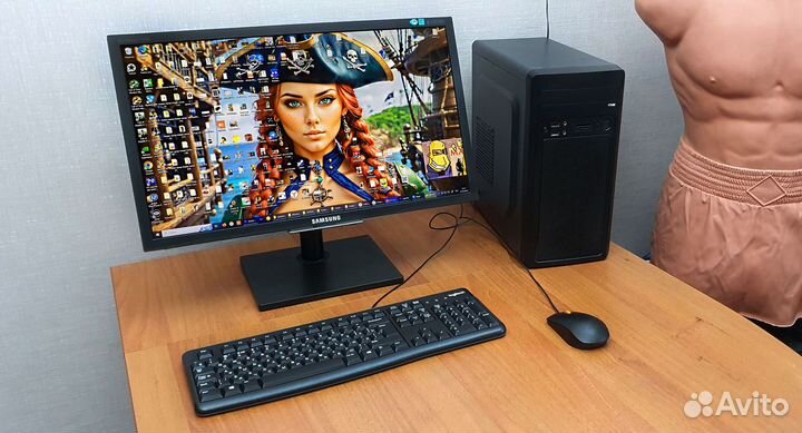 Новый Комп i7-8700es, 16-Gb, Ssd + Есть Монитор