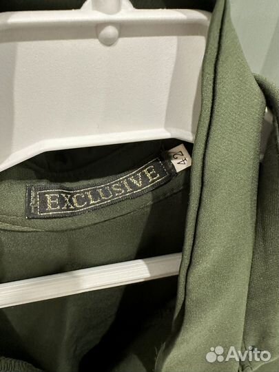 Платье рубашка с золотыми пуговицами