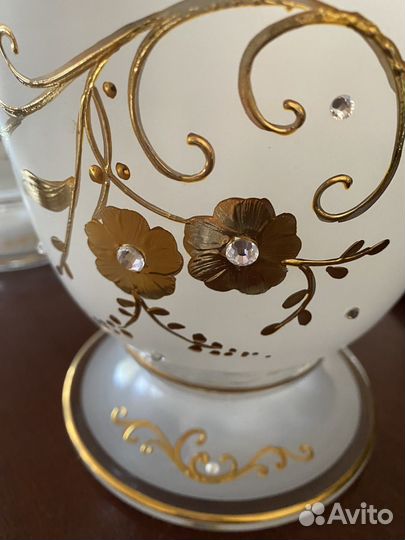 Разетки хрусталь лепка Чехия