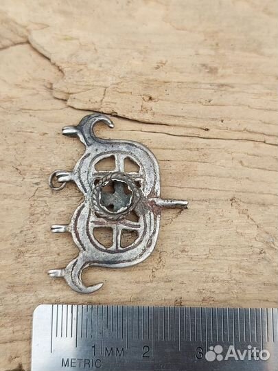 Подвеска серьга древность серебро