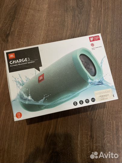 Колонка jbl charge 3 бирюзовая