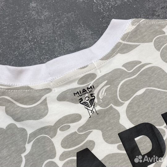 Футболка Bape inter miami серая