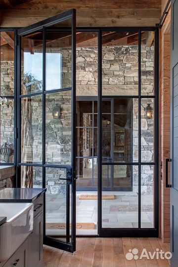 Стеклянные перегородки лофт